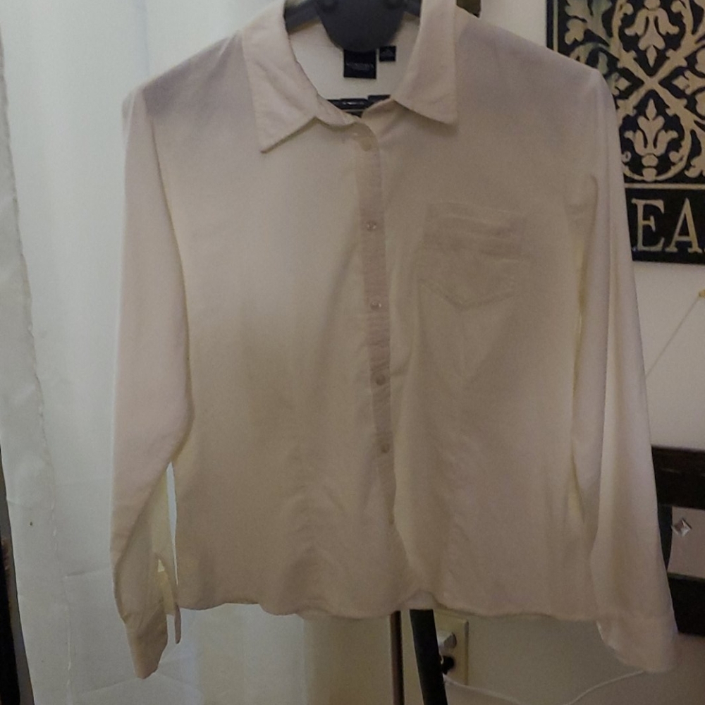 Off white button up shirt